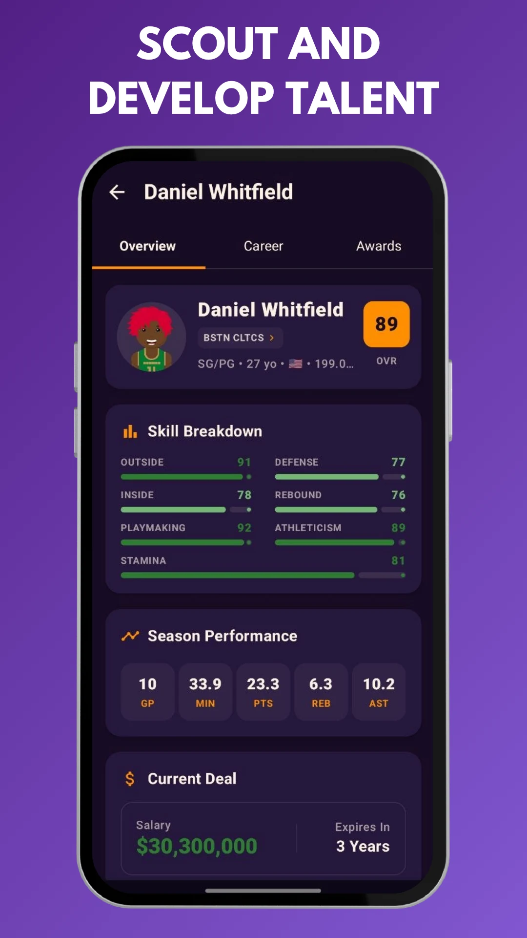 Dunk Manager: Basketball GM screenshot